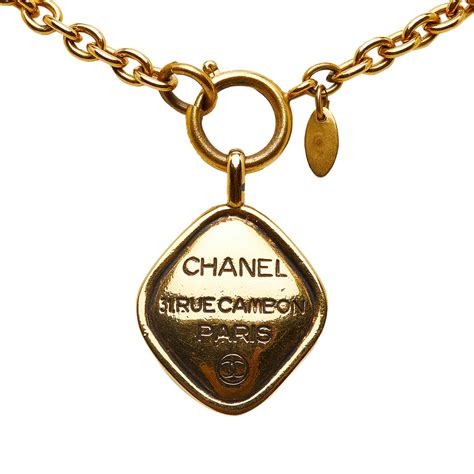 Chanel Gold Rue Cambon Medallion Necklace Q6J1SY17DB006 